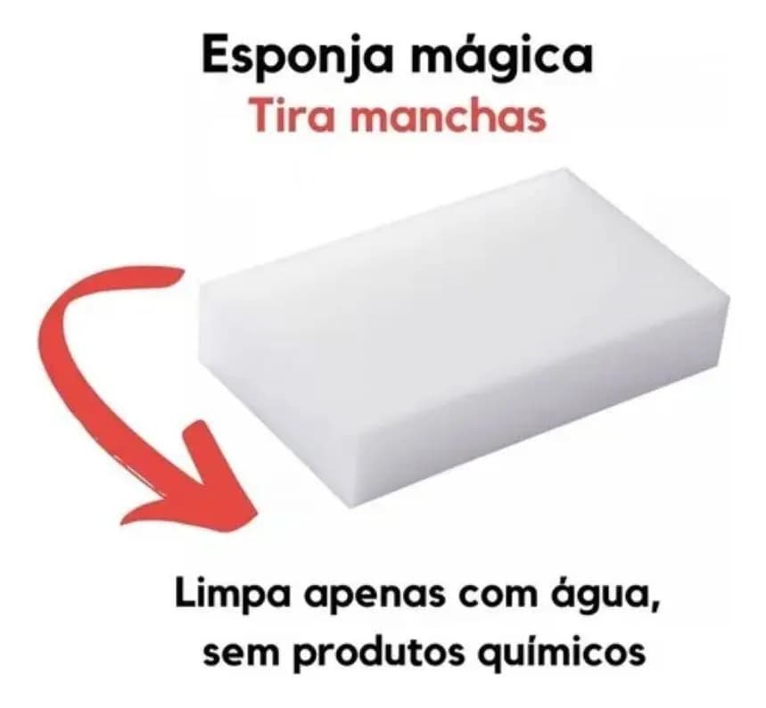 Esponja Mágica Multiuso Art House Espuma Melamina Limpeza Sem Produtos Químicos Branco - 3