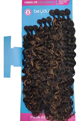 Cabelo Fibra De Colágeno Be.you Miga Sua Loka 320g Cor Sp2/27 Morena Iluminada - 2