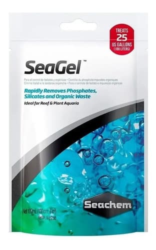 Seagel 100ml Seachem Carvão + Removedor Fosfato Silicato - 1