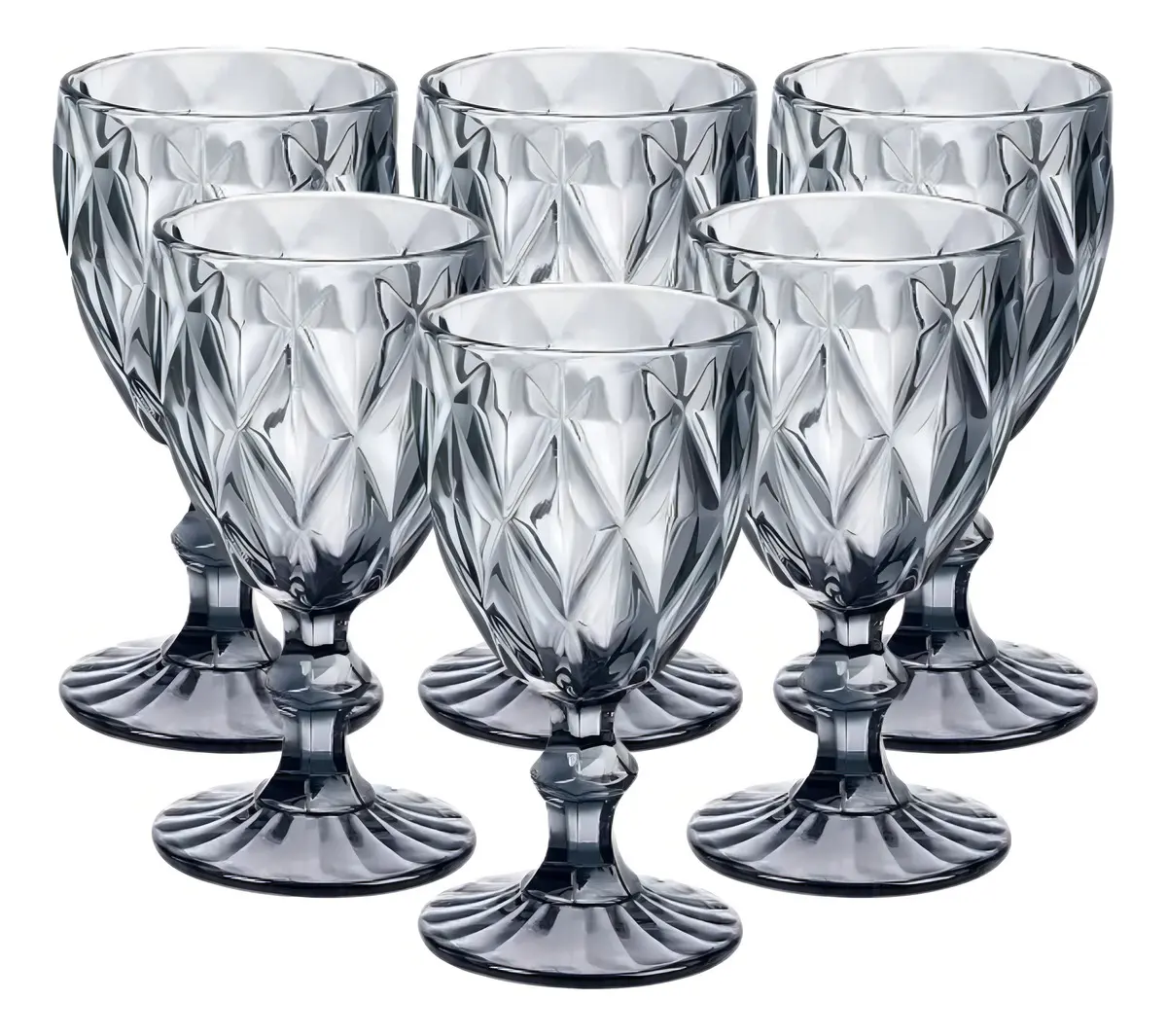 Taça Diamond Vidro Taca De Vinho 340 Ml - 1
