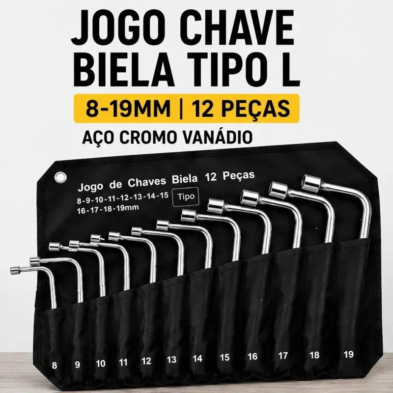 Jogo De Chave Biela 8 A 19 Mm Aco Especial 10 Pcs Tramontina - 1