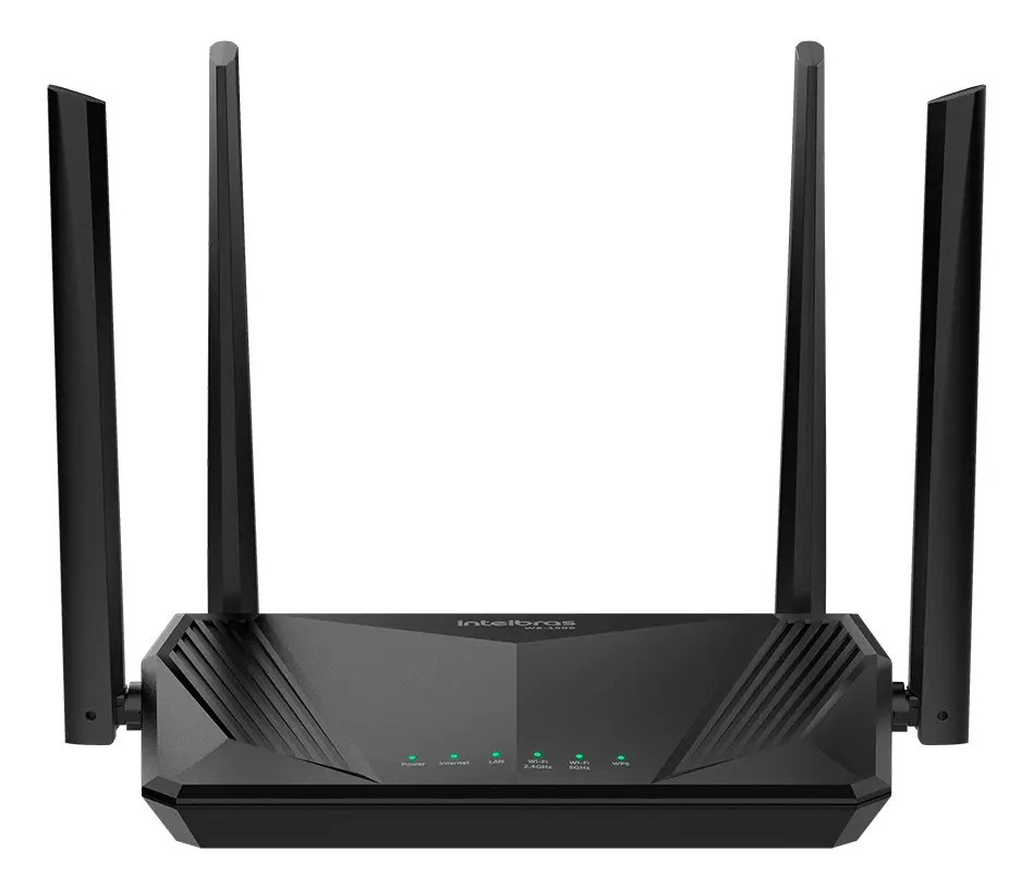 Roteador Wifi 6 Dual Band Mesh Gigabit 4 Antenas Intelbras W6-1500 Cor Preto - 1