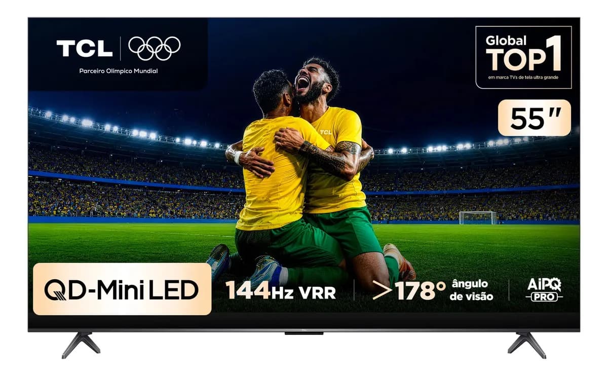 Smart TV TCL 55 Polegadas QLED Mini LED 4K - 1