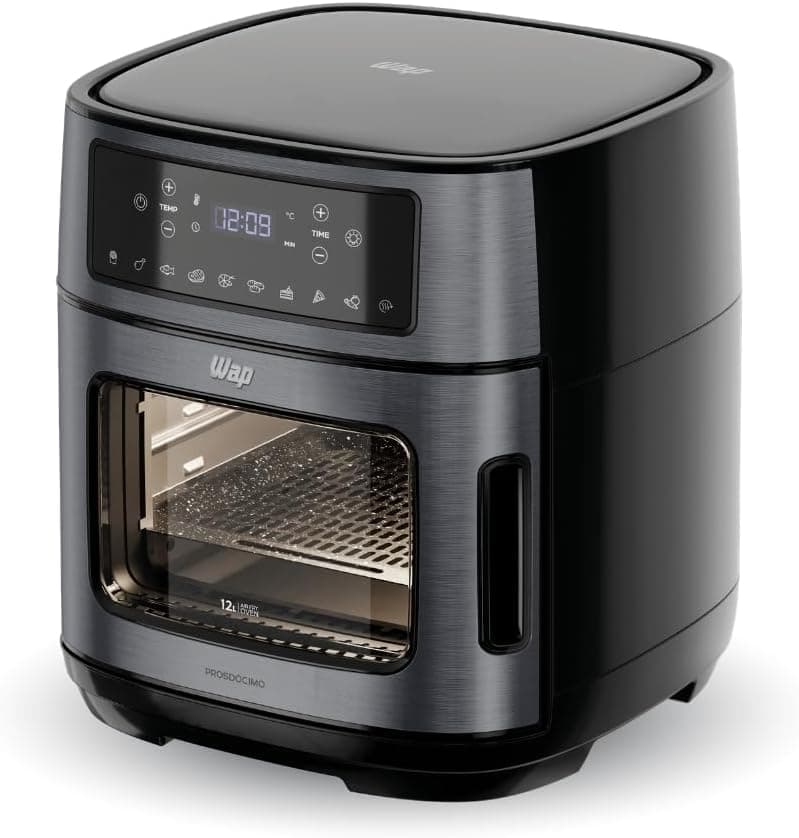Air Fryer Wap Oven WAOD2 Preto e Inox Black Digital 12L - 1