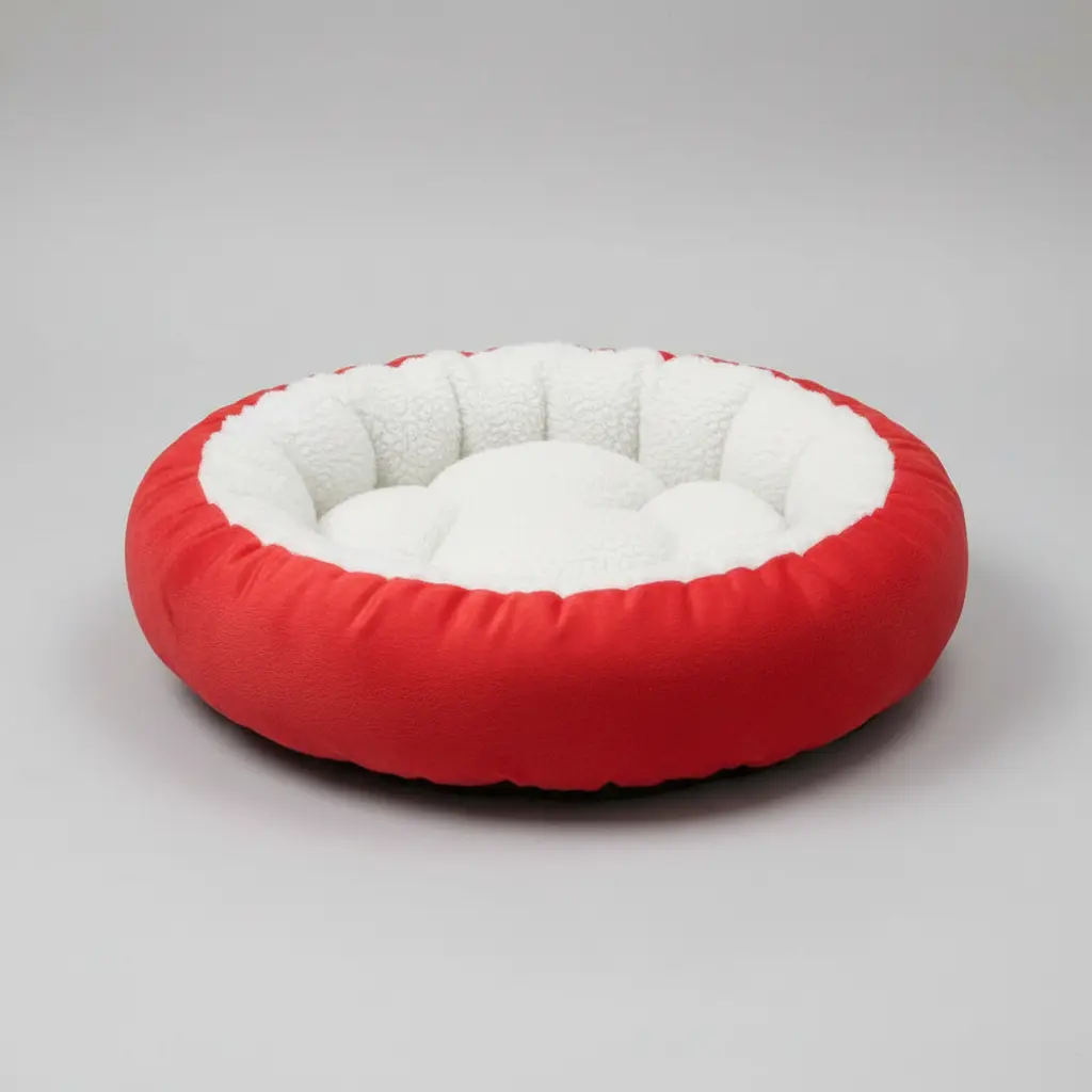 Caminha Redonda Pet Sherpa Cama Para Cães Gatos Macia Quente - 1