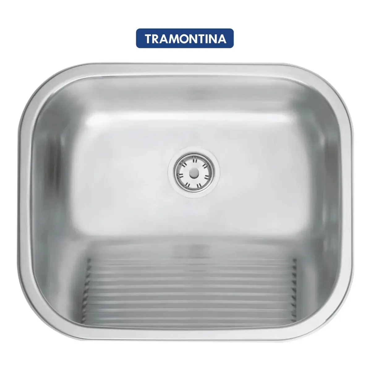 Tanque Tramontina Inox 50x40 Hera Aço Prime Acetinado Fosco - 1