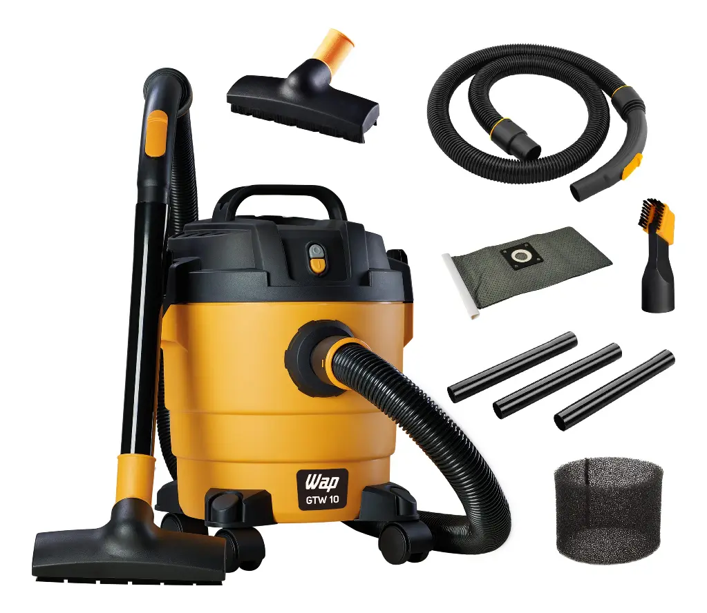 Aspirador De Pó e Água Wap Gtw 10 Compacto 1400w 10 Litros Amarelo - 1