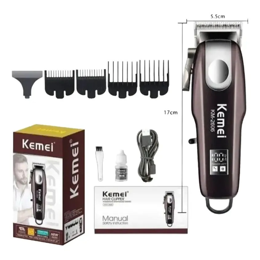 Aparador De Cabelo E Barba Profissional Kemei Km-2606 - 1