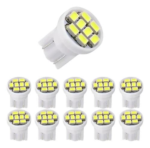 Kit 10 Lâmpadas T10 Led Branca Pingo Luz Veicular T10 Branco 12 Volts - 1