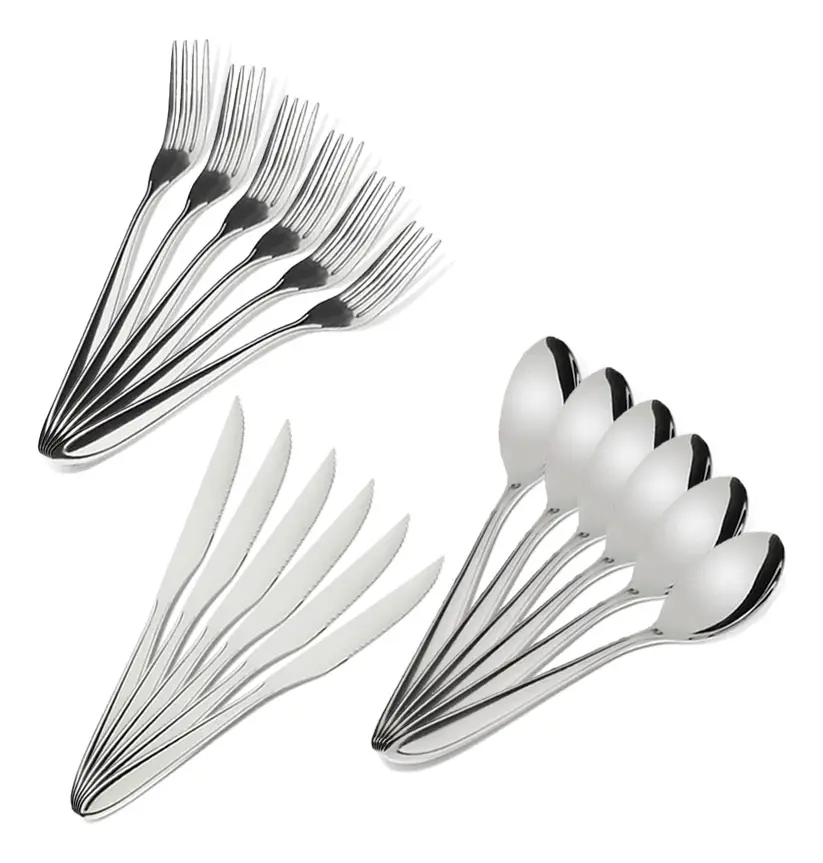 Talheres sortidos Inox Colher, Garfo, Faca UNIDADE - 1