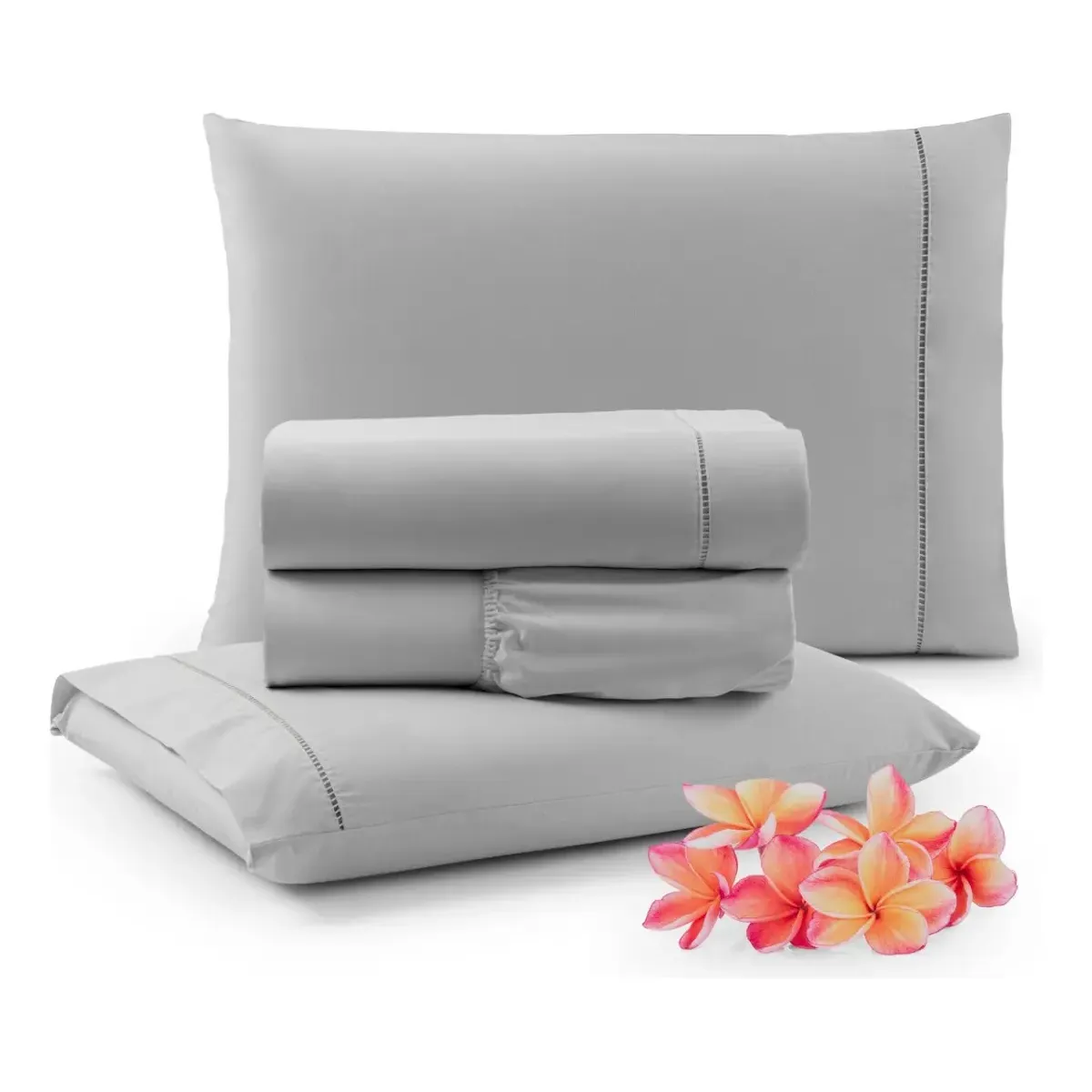Conjunto De Lençol Casal Queen 3 Peças Percal 200 Fios - 1