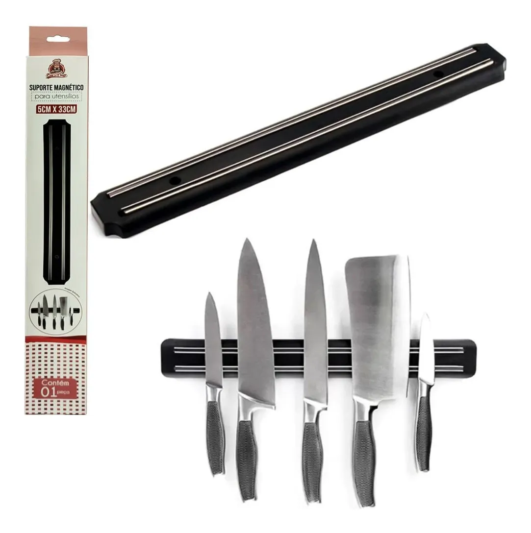Barra Magnética Suporte P/ Facas E Ferramentas Parede 50cm - 1