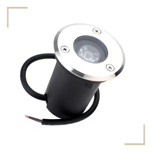 Balizador Spot Led Piso Jardim 1w Embutir Blindado Solo - 1