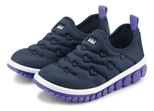 Ténis Infantil Menina Bibi Roller Naval Violet Facil Calce - 1