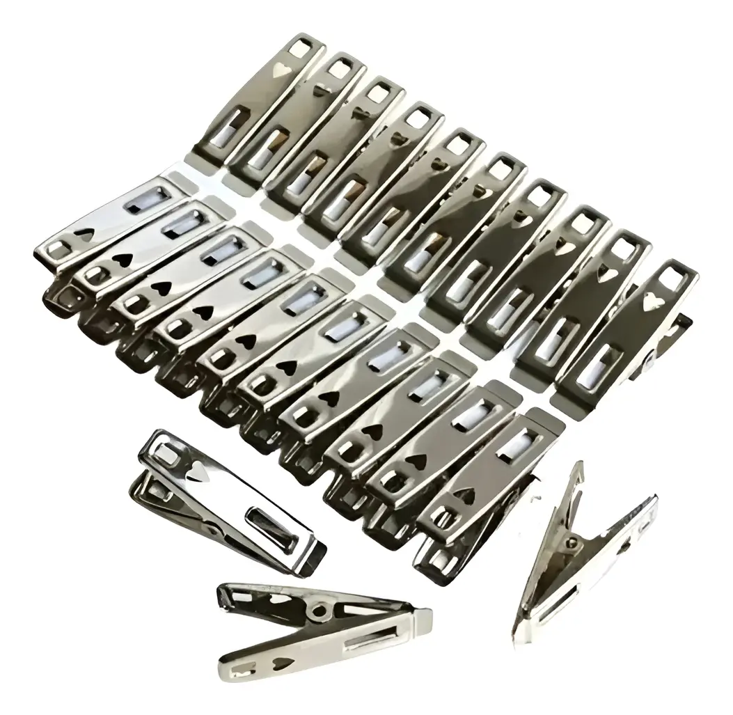PRENDEDOR DE ROUPA DE METAL COM 60 PECAS (1,5X5CM) - 1