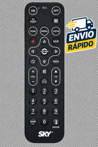Controle Remoto Ul1 Compatível Sky Hdtv Zapper Slim Hd - 1