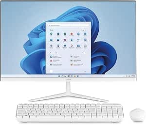 All in One, Windows 11 Home, Intel Celeron 4GB 120GB SSD, Tela 23,8''FHD + Microsoft 365 Personal + 1TB na Nuvem Branco - 1