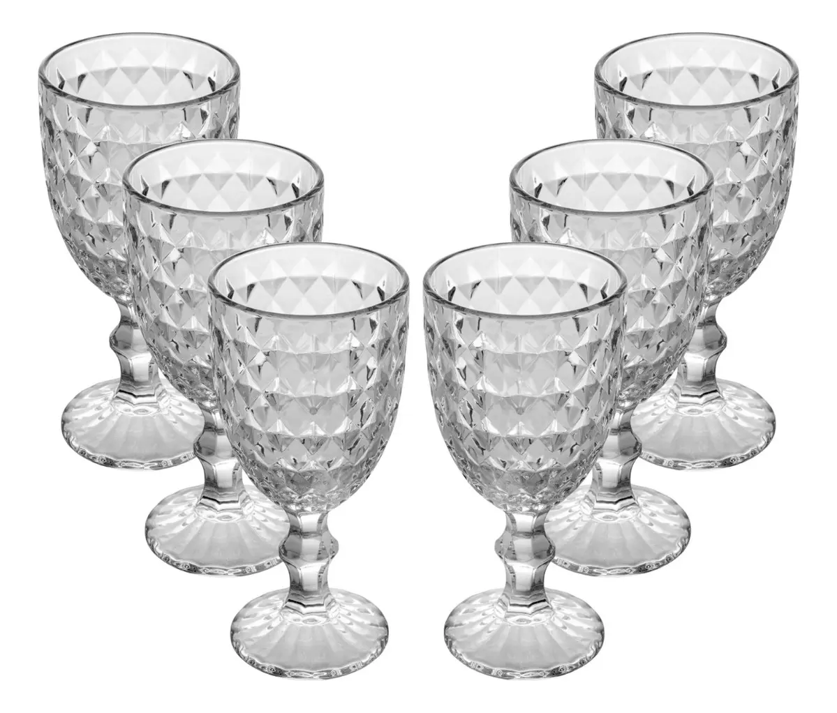 Taças Para Água De Vidro Roman 345ml - Wolff - 1