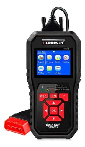 Scanner Automotivo Konnwei Kw850 Obd2 Profissional Portugues Preto - 1