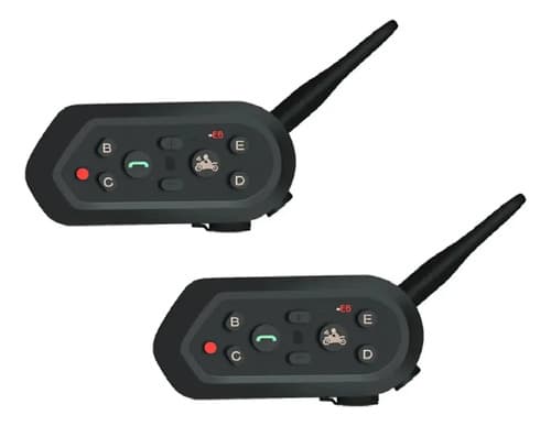 Intercomunicador Para Capacete E6 Bluetooth Alcance 1200m - 1