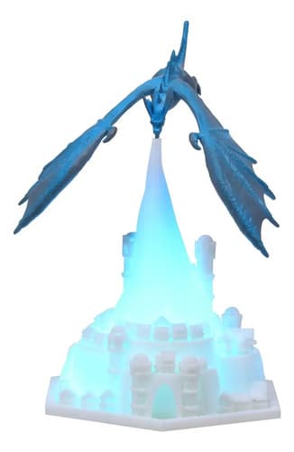 Luminária 3d Dragão De Fogo E Gelo Led Recarregável - 1