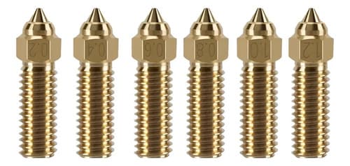 Bicos Creality 3d K1 Bronze M6 Kit 6 Peças 0.2 A 1.2mm - 1