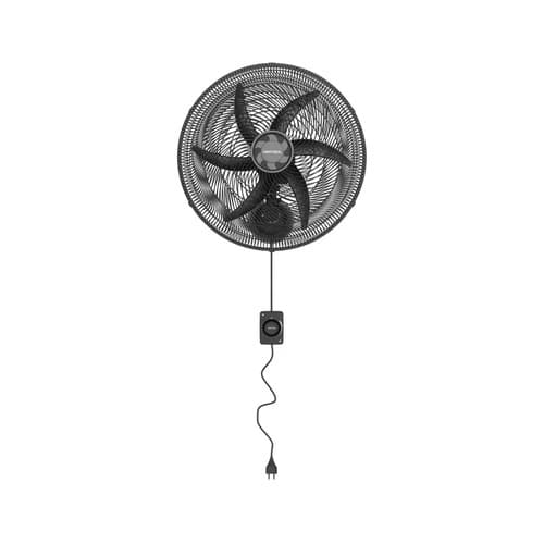 Ventilador Oscilante De Parede 50cm 6 Pás Ventisol Monta Fácil 135w Preto 50 Cm 220v Plástico - 1