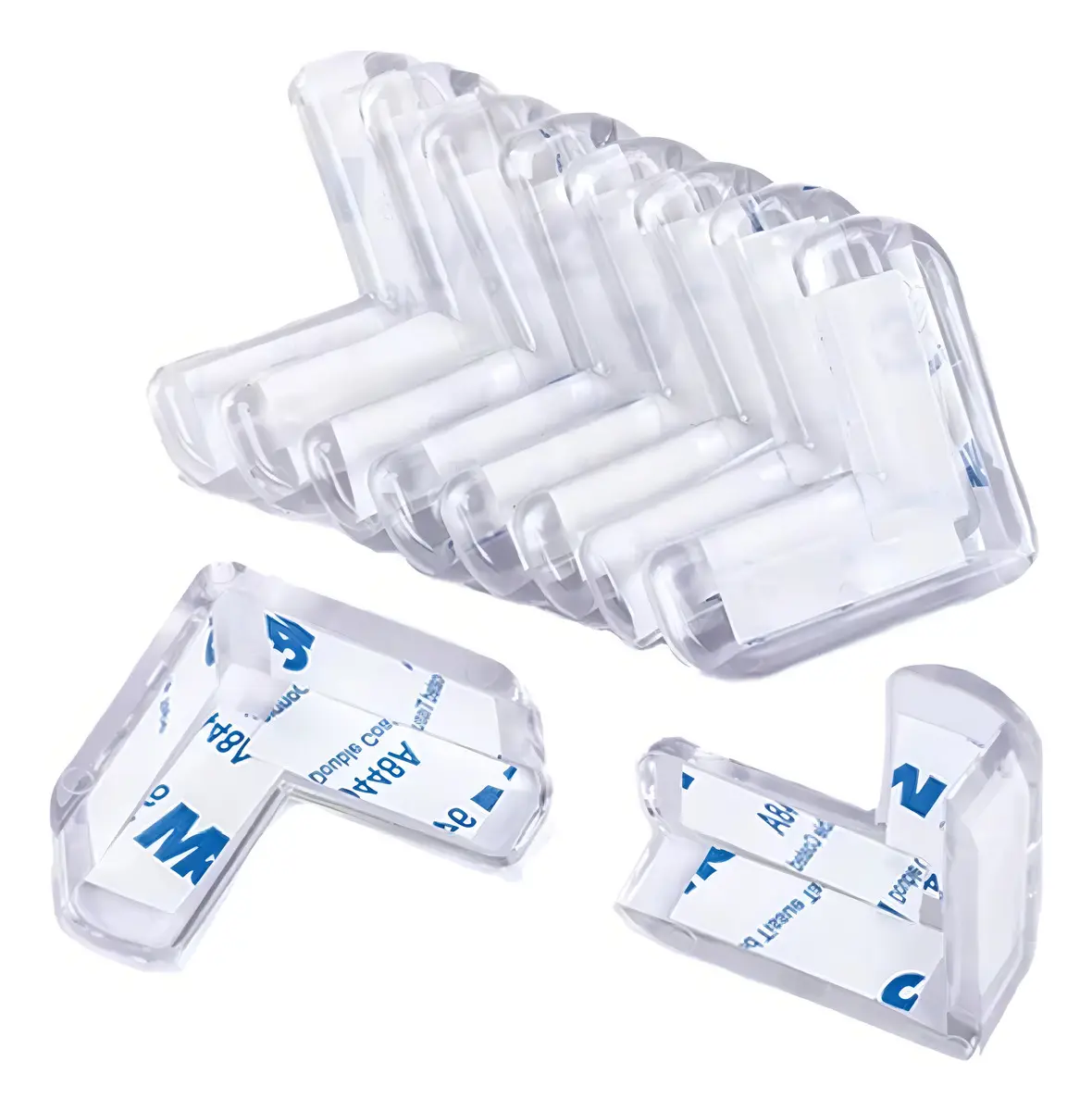 Kit 4 Protetores Quina De Mesa Triangulo Segurança Criança Cor Transparente - 1
