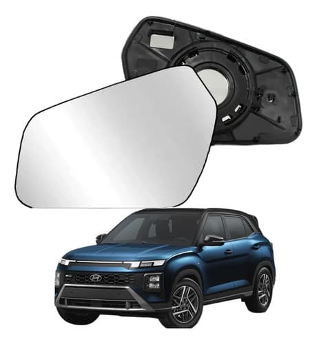 Lente De Espelho Retrovisor Creta 2016 Lado Direito - 1