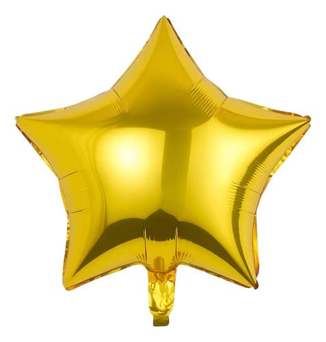 Balão Estrela Metalizado Dourado 40cm - 2 Unidades - 1