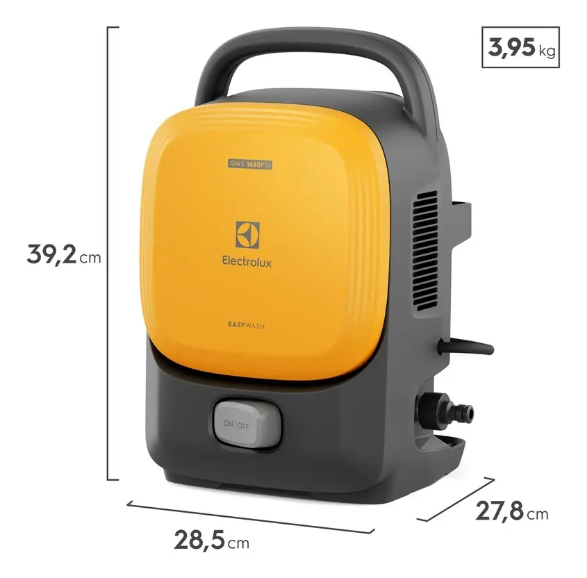 Lavadora de Alta Pressão Electrolux 1650PSI 1400W de Potência com Engate Rápido EasyWash Lava Jato - 1