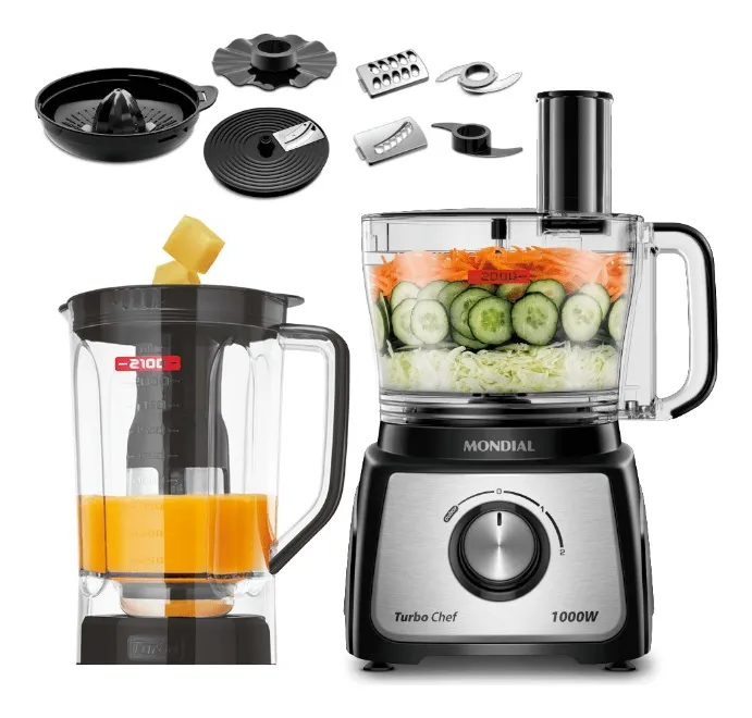 Multiprocessador Turbo Chef 9 em 1 Mondial 1000W 220v - 1
