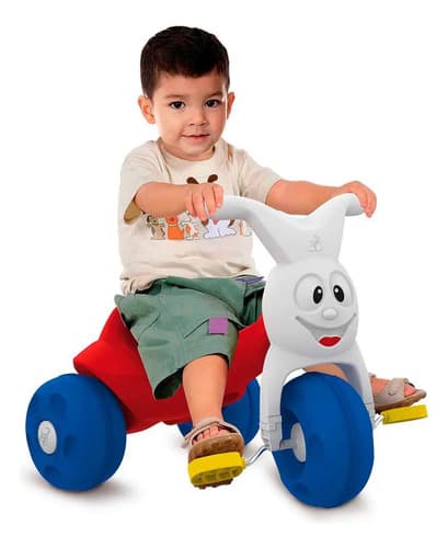 Triciclo Infantil Europa Bandeirante Vermelho/branco UNISSEX - 1
