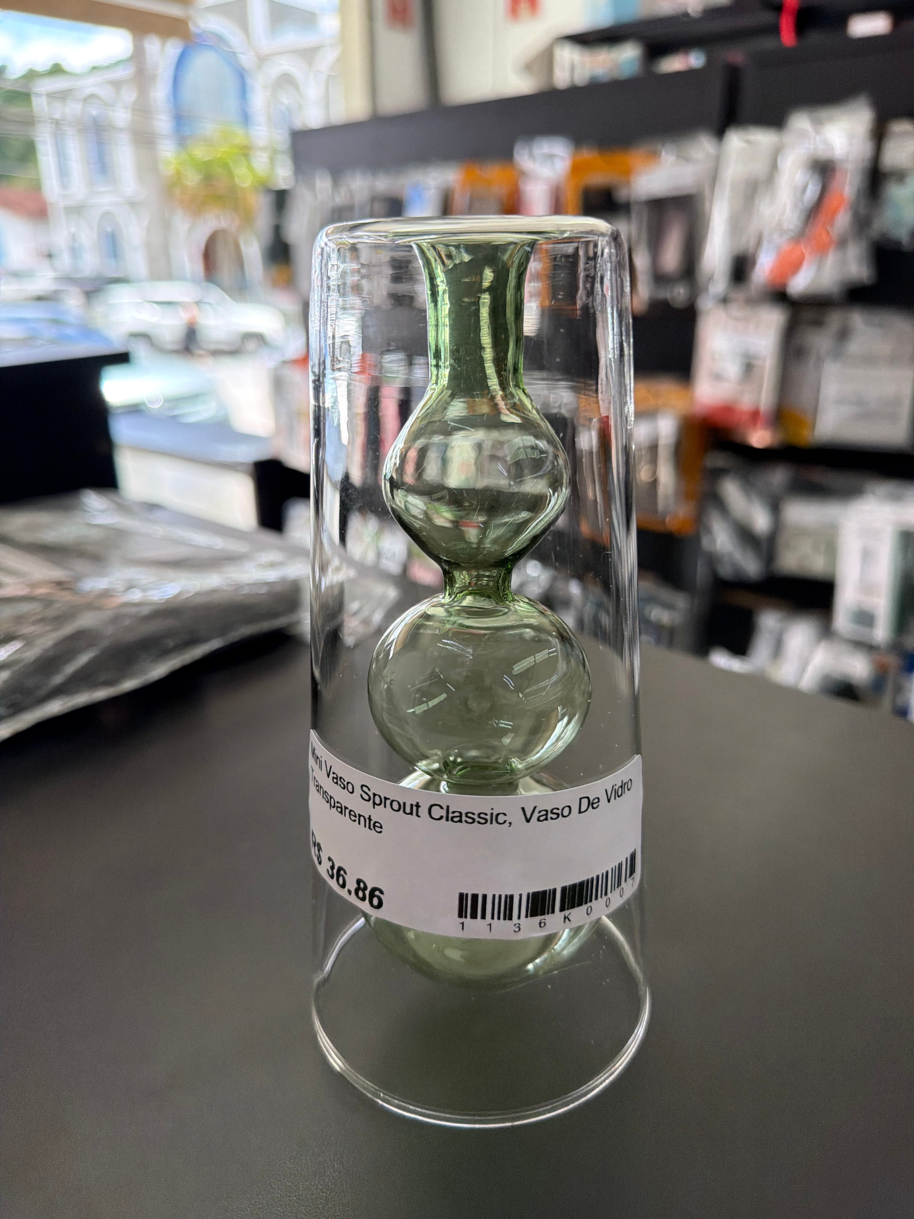 Mini Vaso Sprout Classic, Vaso De Vidro Transparente - 1