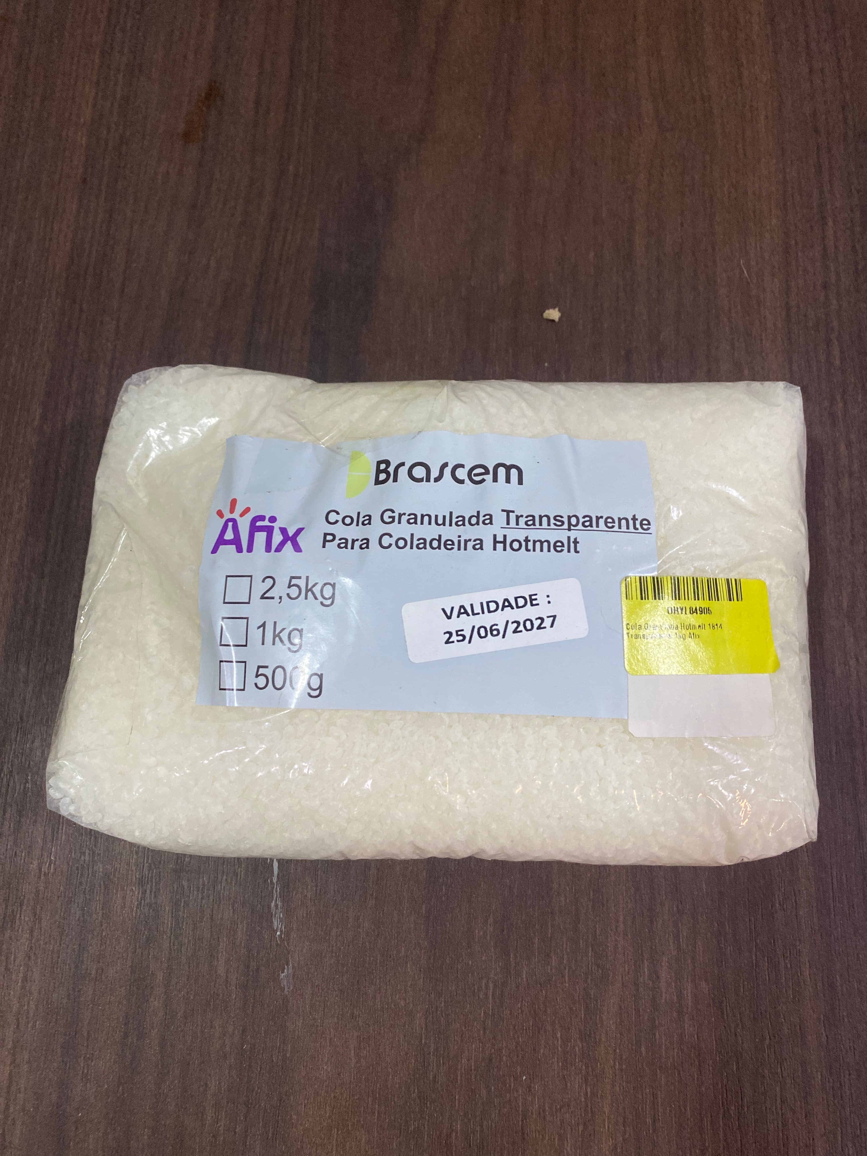 Cola Granulada Hotmelt 1814 Transparente 1kg Afix - 1