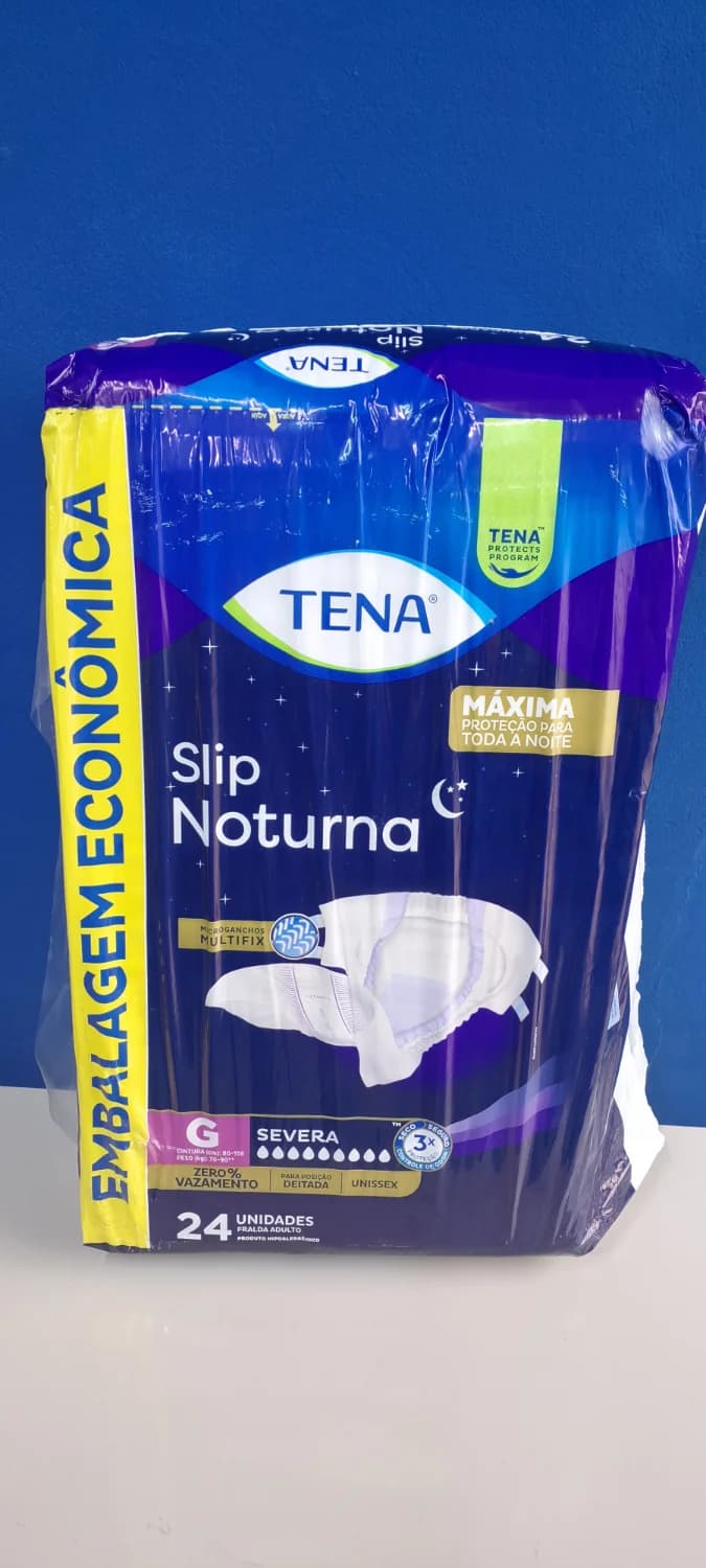 Fralda adulto noturna Marca Tena 24 unidades tamanho G - 1