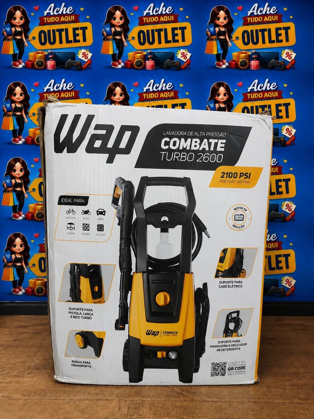 Lavadora de Alta Pressão Combate Turbo 2600 - 1