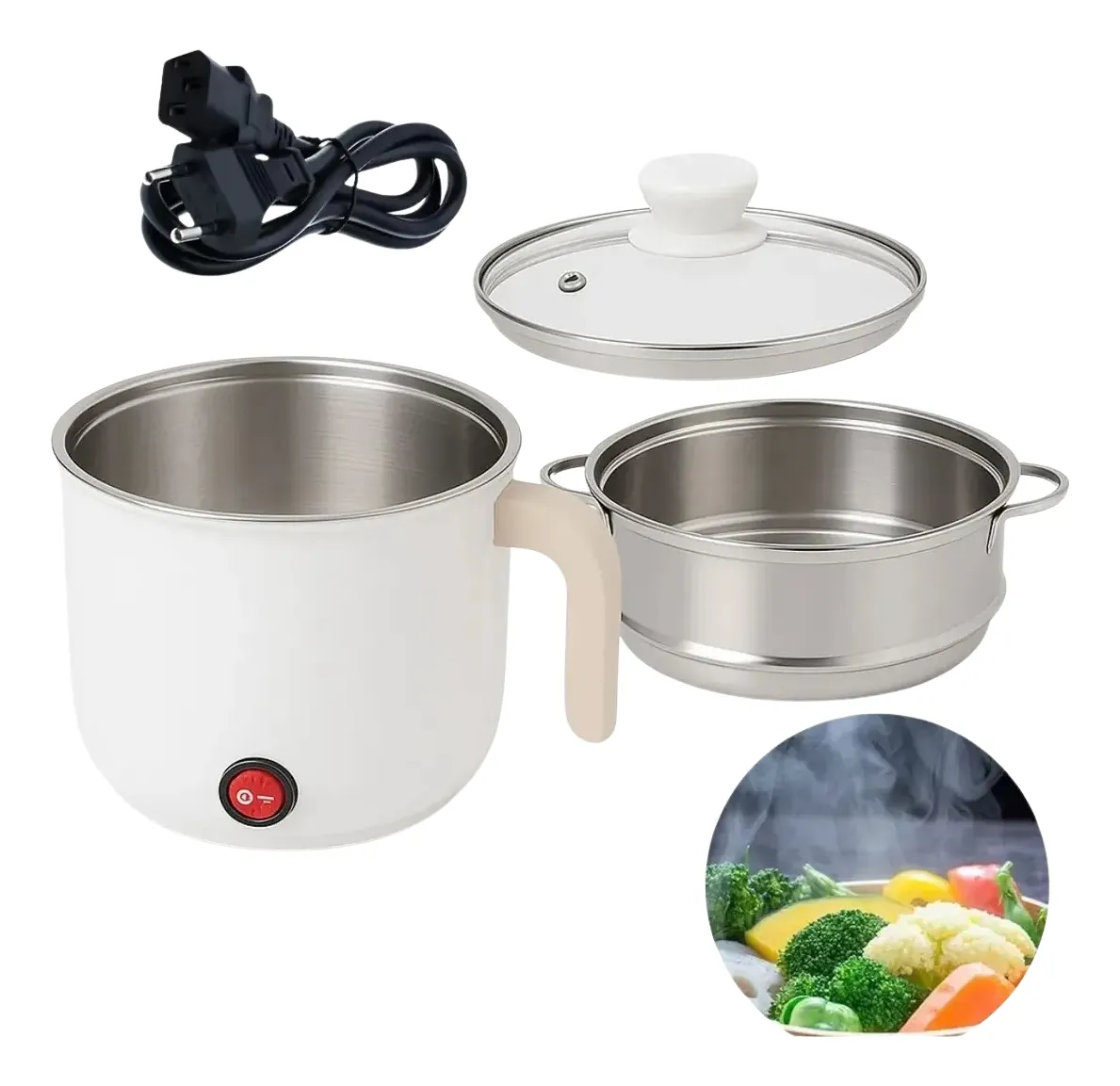 Mini Panela Elétrica Antiaderente Multifuncional 127v - 2