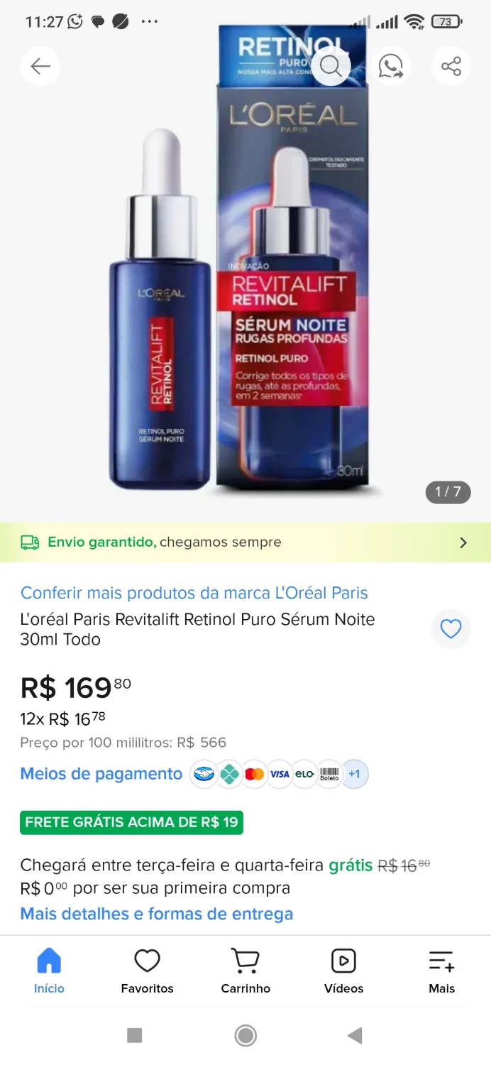 L'oréal Paris Revitalift Retinol Puro Sérum Noite 30ml Todo - 2