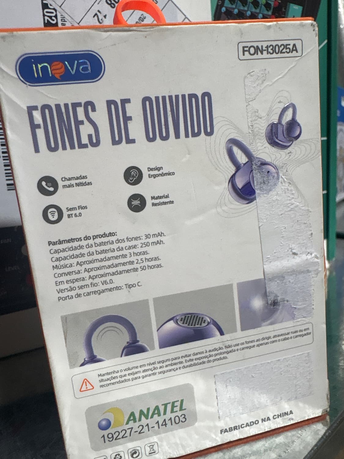 Fone de ouvido Inova - 2