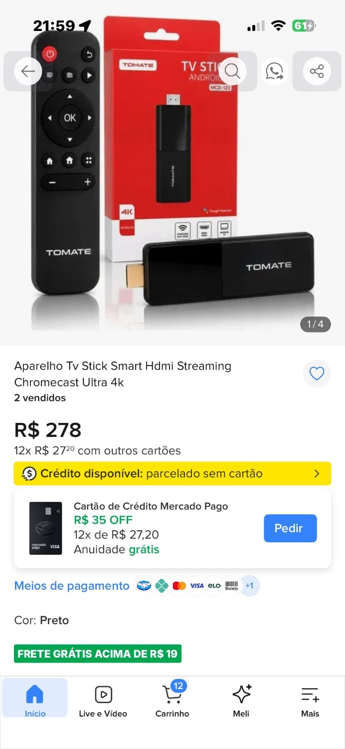 Tv Stick AndroidTv - 2