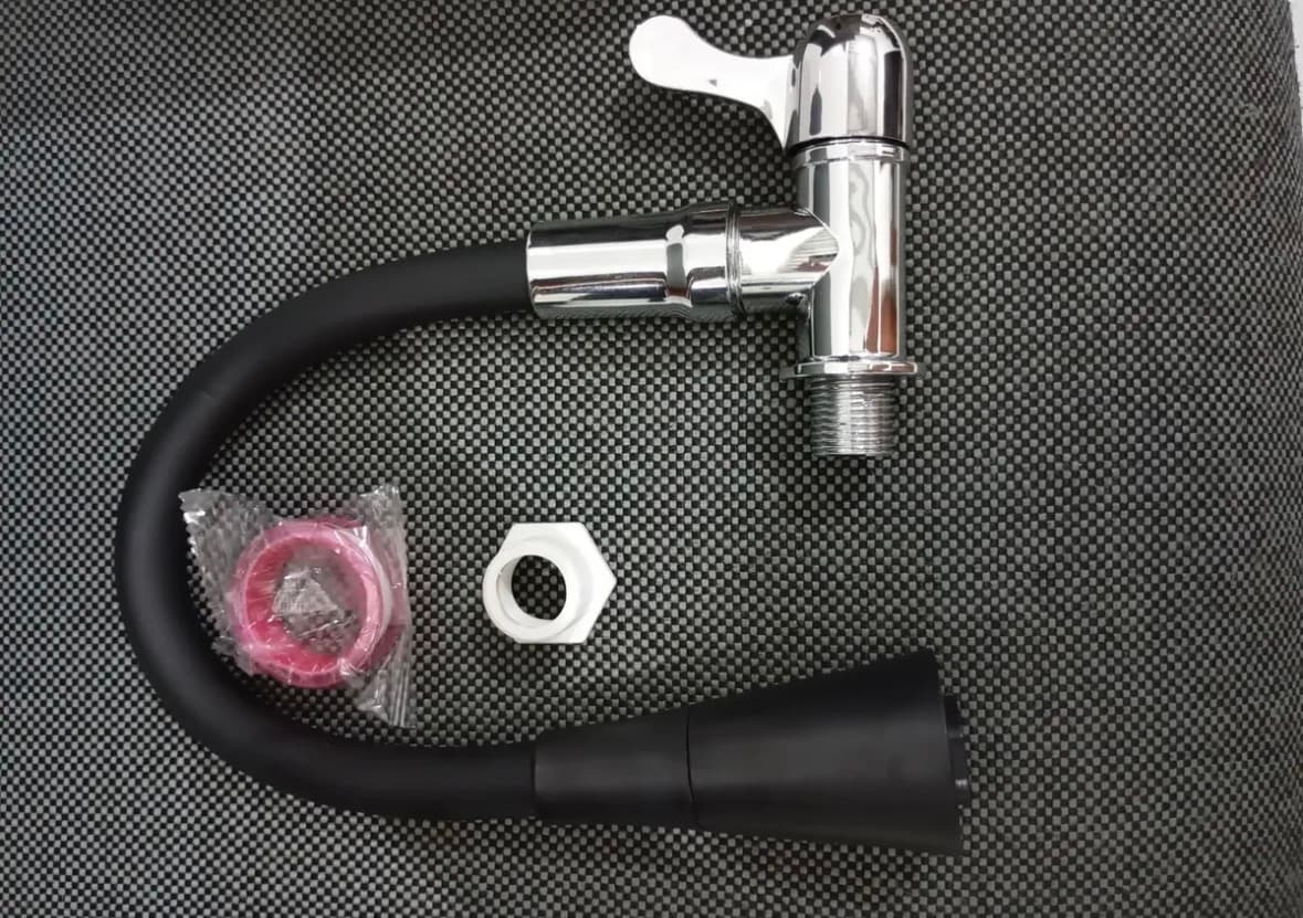Torneira Gourmet Luxo Flexível Cozinha Bancada 2 Jatos Pia Cor Preto - Marca Camperluz - 2