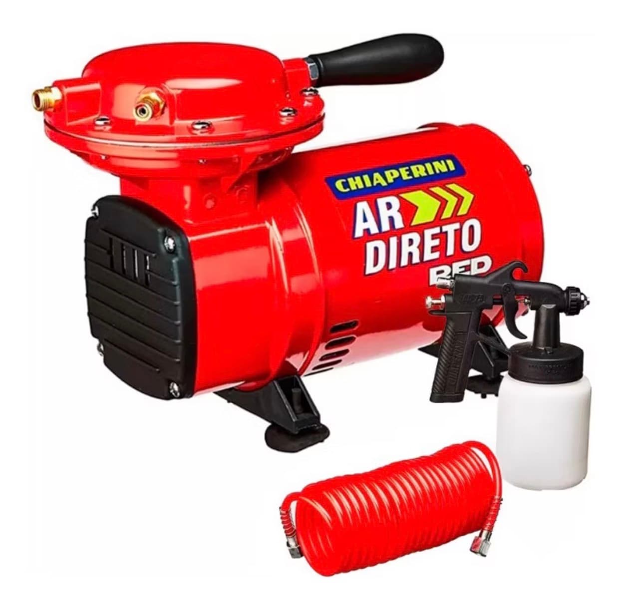 Compressor De Ar Elétrico Portátil Chiaperini Ar Direto Red 0.34hp - 1