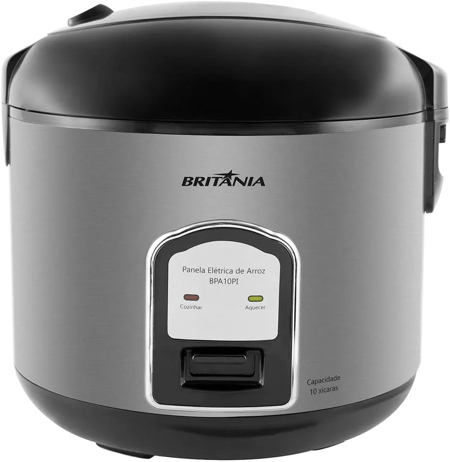 Panela de arroz, Bpa10pi, 10 xícaras, Preto, 110v, Britânia - 1