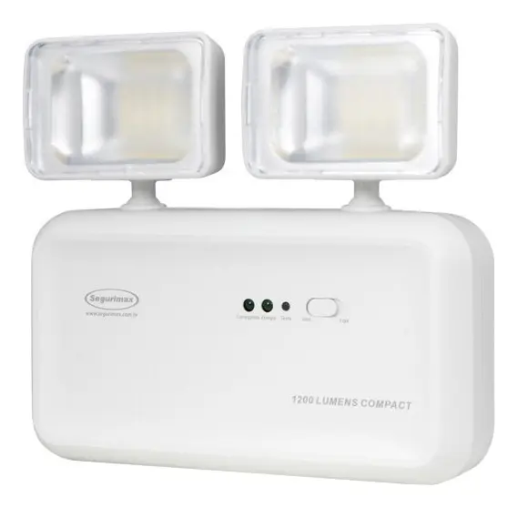 Luminária De Emergência Bloco 2 Faróis 1200 Lúmens - 1