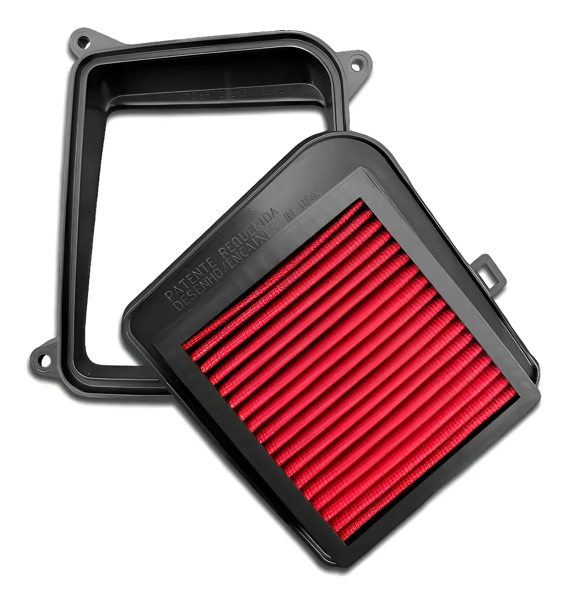 Filtro De Ar Esportivo Do Grau Fan Titan 160/150 + Moldura - 1