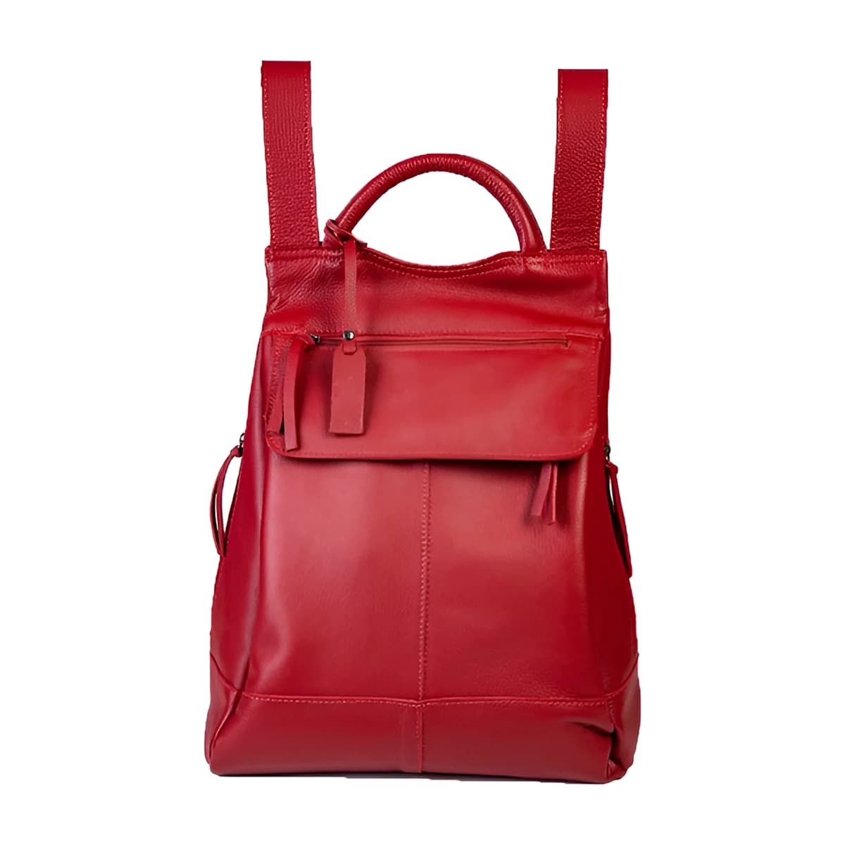 Mochila de Couro Legítimo Modelo Malu Resistente Confortável Modelo:Marsala - 2