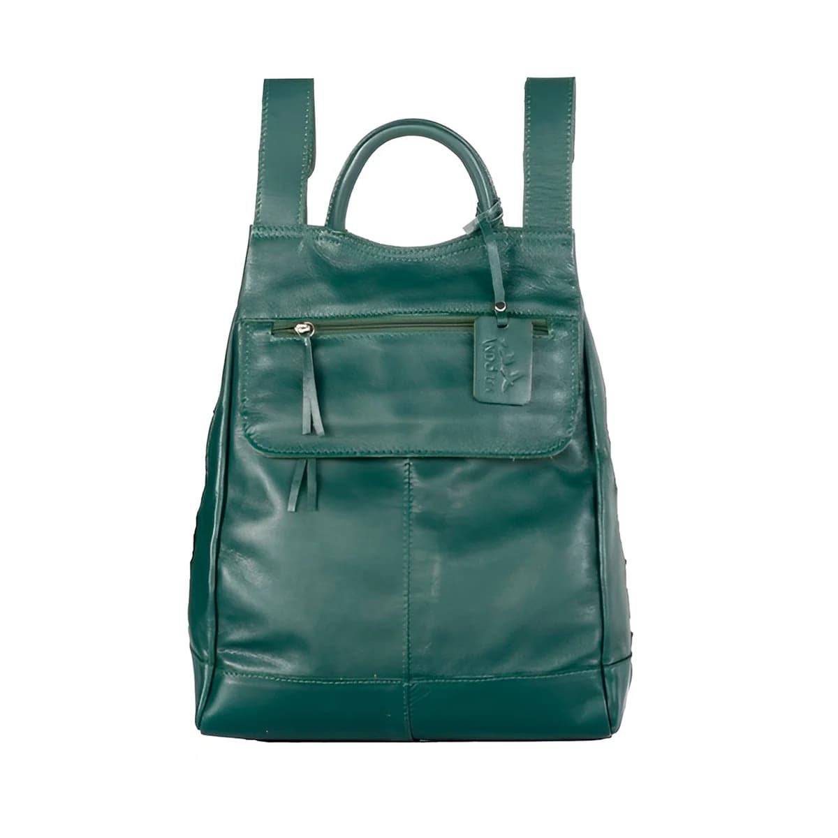 Mochila de Couro Legítimo Modelo Malu Resistente Confortável - 1