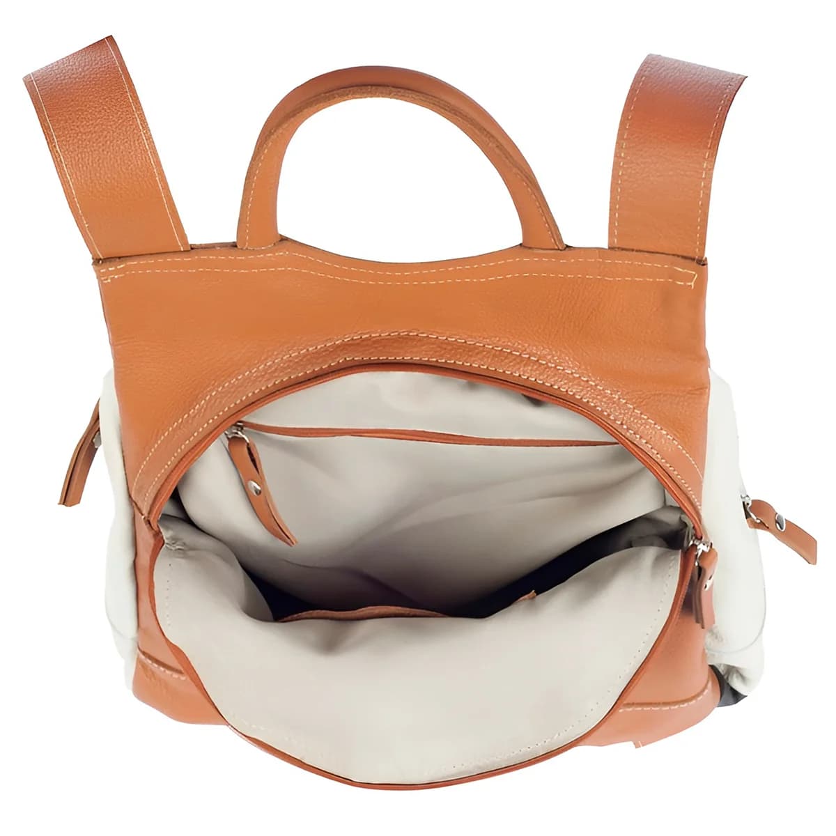 Mochila de Couro Legítimo Modelo Malu Resistente Confortável - 2