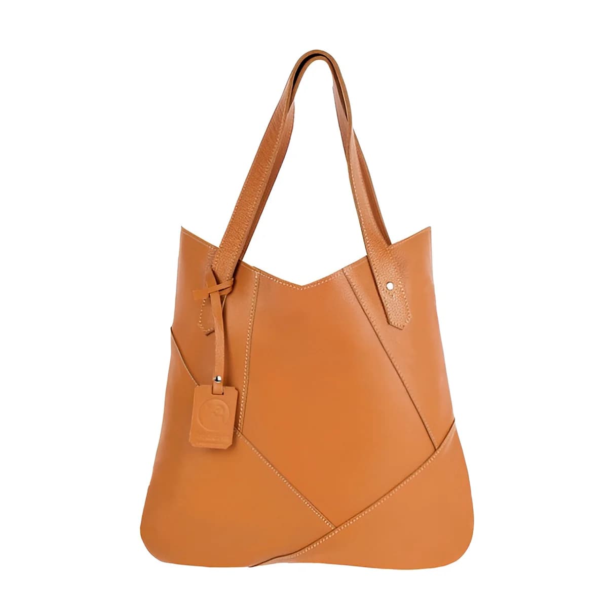 Bolsa de Ombro Couro Legítimo Modelo Maria Elegante Modelo:Caramelo - 2